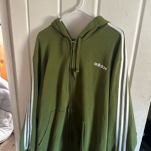 Green adidas coat